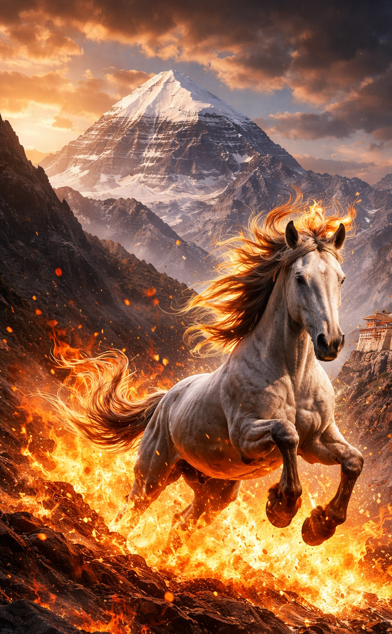 Gestaltungselement Feuerpferd