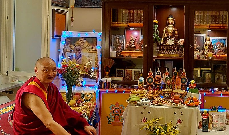 Geshe Lobsang Soepa in Rom Geshe Lobsang Soepa in Rom