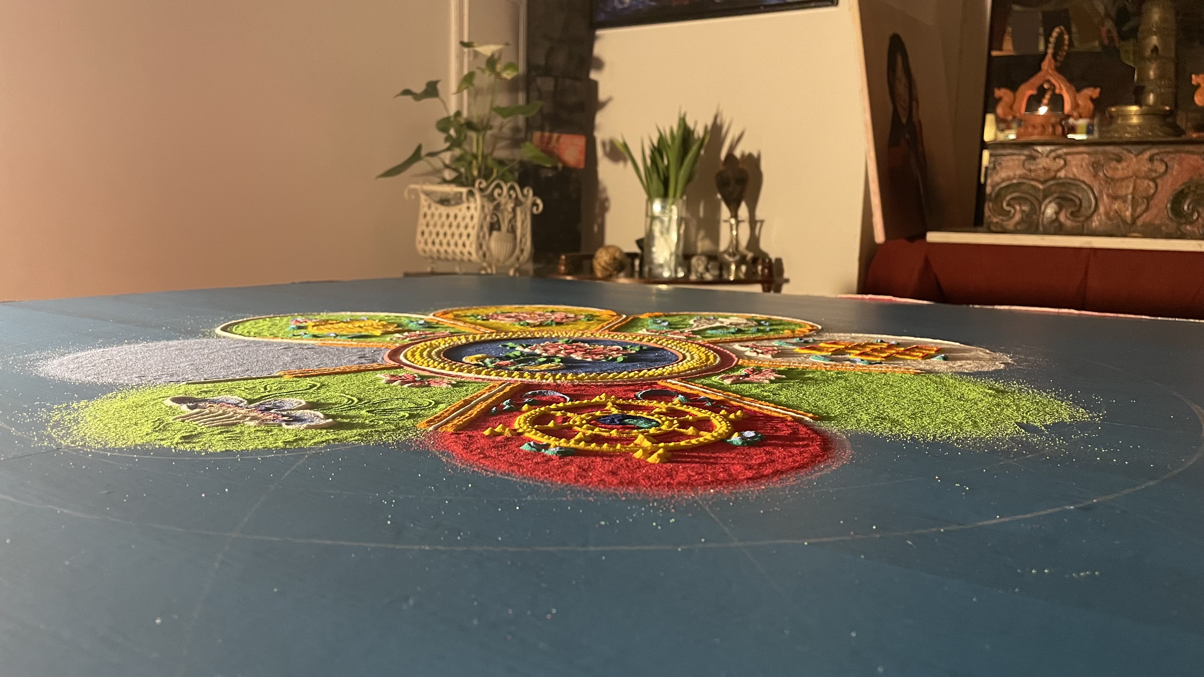 Das Sandmandala aus einer anderen Perspektive