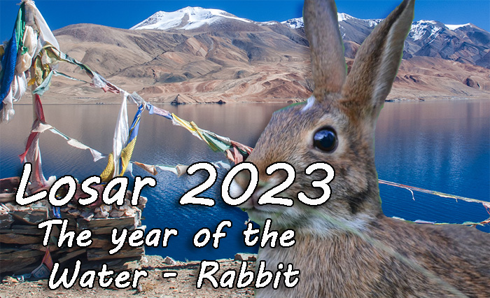 Losar 2023 im Jahr des Hasen und des Wassers LLosar 2023 im Jahr des Hasen und des Wassers
