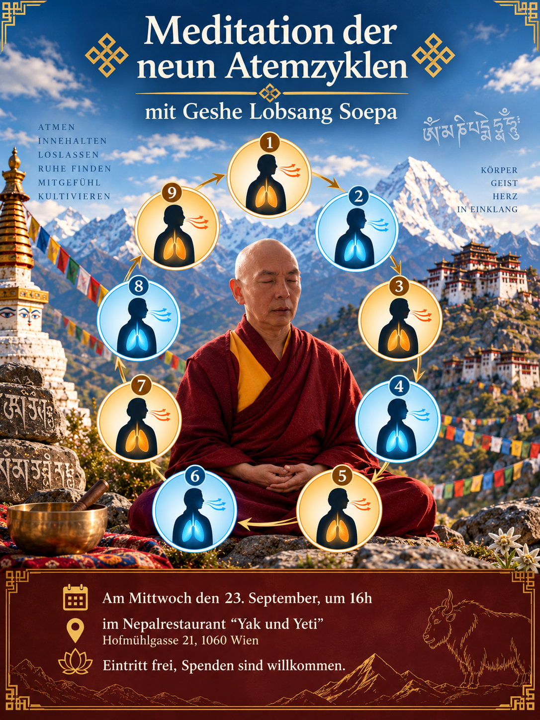 Symbolfoto Atemmeditation - KI generiert Symbolfoto Atemmeditation - KI generiert